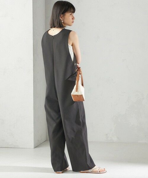 SHIPS / シップス サロペット・オールインワン | 〈手洗い可能〉ハイカウント ダブルクロス オールインワン | 詳細5