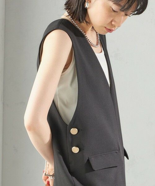 SHIPS / シップス サロペット・オールインワン | 〈手洗い可能〉ハイカウント ダブルクロス オールインワン | 詳細9