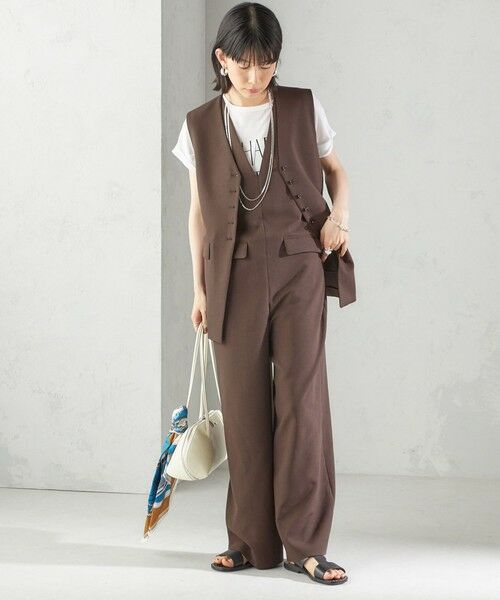 SHIPS / シップス サロペット・オールインワン | 〈手洗い可能〉ハイカウント ダブルクロス オールインワン | 詳細19