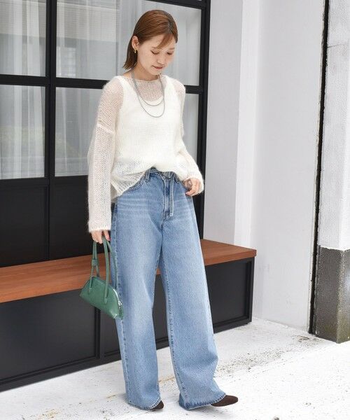 SHIPS / シップス ニット・セーター | モヘヤ メッシュ プルオーバー | 詳細1