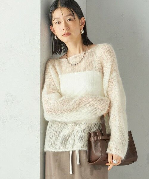 SHIPS / シップス ニット・セーター | モヘヤ メッシュ プルオーバー | 詳細13