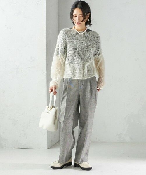 SHIPS / シップス ニット・セーター | モヘヤ メッシュ プルオーバー | 詳細19