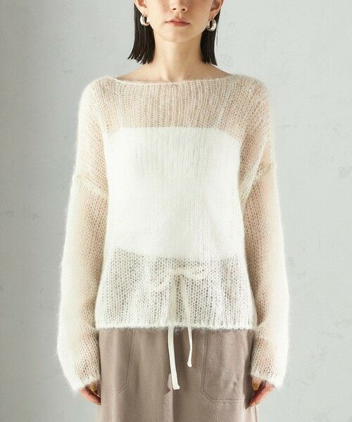 SHIPS / シップス ニット・セーター | モヘヤ メッシュ プルオーバー | 詳細23