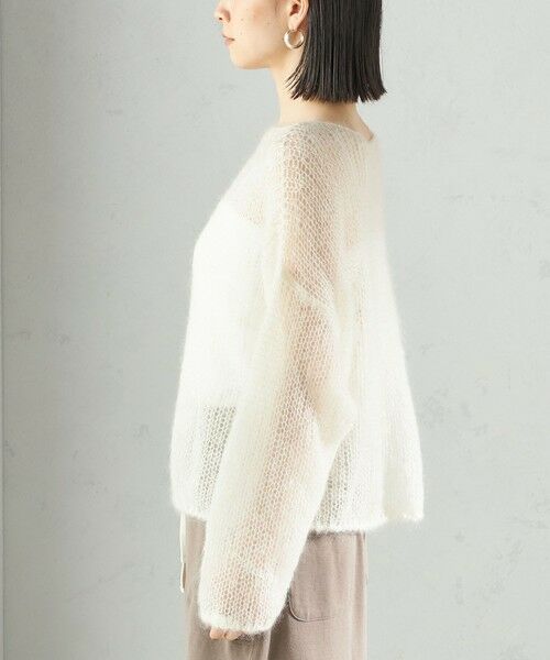 SHIPS / シップス ニット・セーター | モヘヤ メッシュ プルオーバー | 詳細24