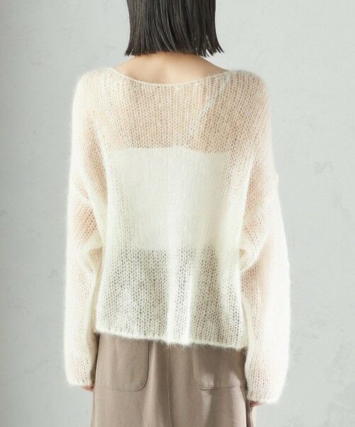 SHIPS / シップス ニット・セーター | モヘヤ メッシュ プルオーバー | 詳細25