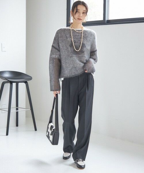 SHIPS / シップス ニット・セーター | モヘヤ メッシュ プルオーバー | 詳細28