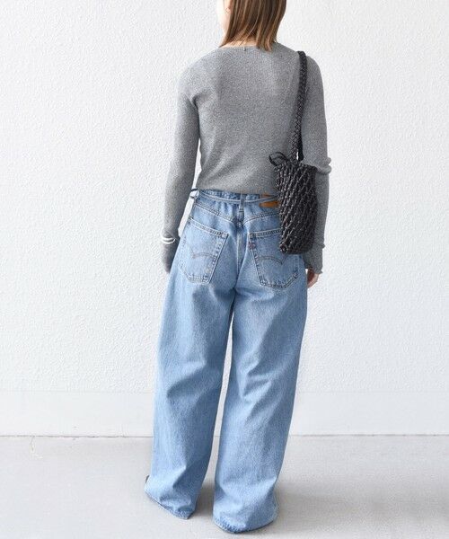 SHIPS / シップス ニット・セーター | 〈手洗い可能〉ラメ シアー リブ ニット プルオーバー | 詳細24