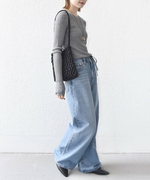 SHIPS / シップス ニット・セーター | 〈手洗い可能〉ラメ シアー リブ ニット プルオーバー | 詳細25