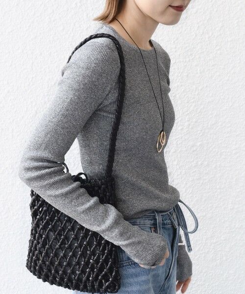 SHIPS / シップス ニット・セーター | 〈手洗い可能〉ラメ シアー リブ ニット プルオーバー | 詳細30