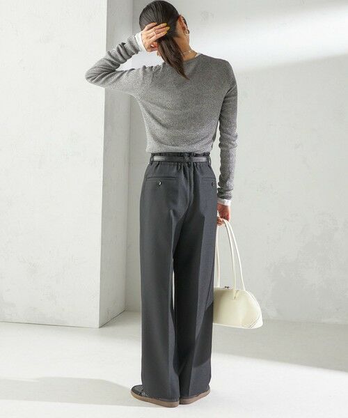 SHIPS / シップス ニット・セーター | 〈手洗い可能〉ラメ シアー リブ ニット プルオーバー | 詳細4