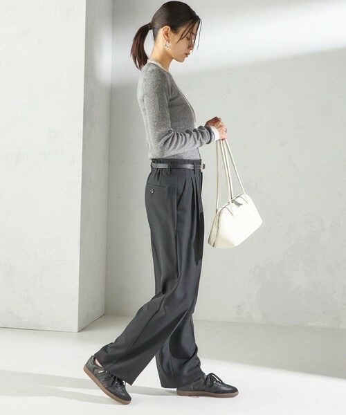 SHIPS / シップス ニット・セーター | 〈手洗い可能〉ラメ シアー リブ ニット プルオーバー | 詳細5