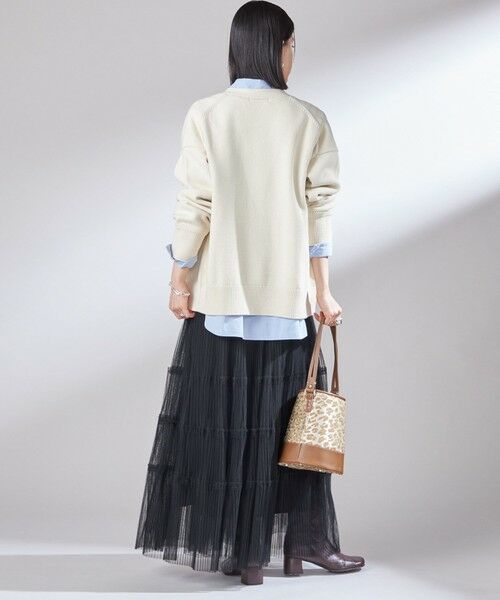 SHIPS / シップス カーディガン・ボレロ | 〈手洗い可能〉サガラ ワッペン レタード カーディガン | 詳細10