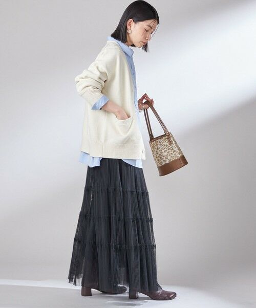 SHIPS / シップス カーディガン・ボレロ | 〈手洗い可能〉サガラ ワッペン レタード カーディガン | 詳細11