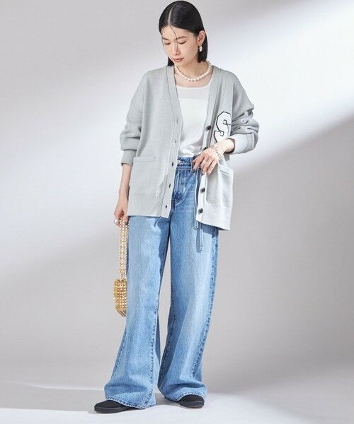 SHIPS / シップス カーディガン・ボレロ | 〈手洗い可能〉サガラ ワッペン レタード カーディガン | 詳細24