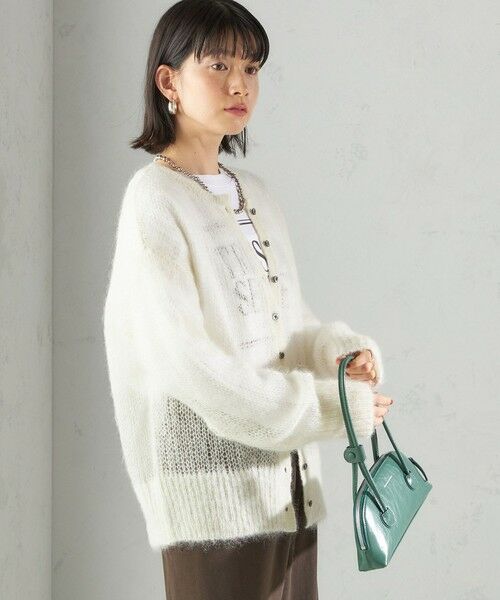 SHIPS / シップス カーディガン・ボレロ | モヘヤ クルーネック カーディガン | 詳細13