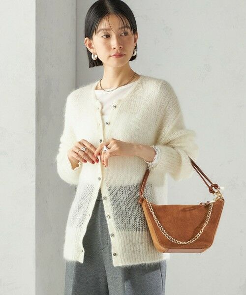 SHIPS / シップス カーディガン・ボレロ | モヘヤ クルーネック カーディガン | 詳細5