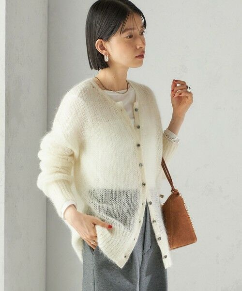 SHIPS / シップス カーディガン・ボレロ | モヘヤ クルーネック カーディガン | 詳細7