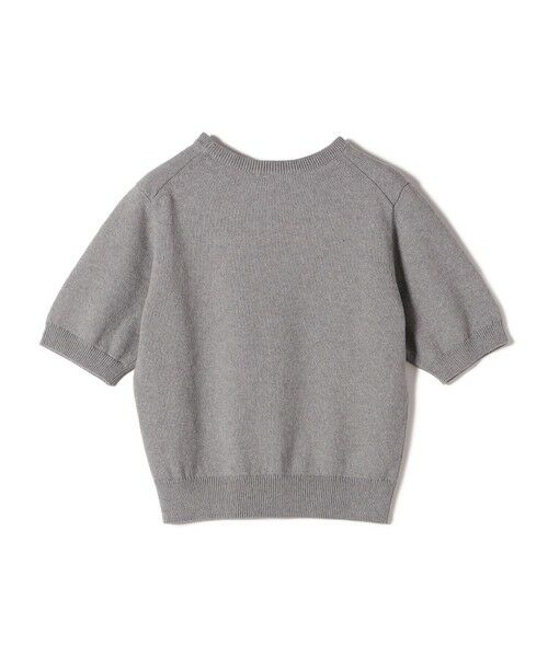 SHIPS / シップス ニット・セーター | 〈手洗い可能〉フラワー ビジュー ショート スリーブ ニット プルオーバー | 詳細12
