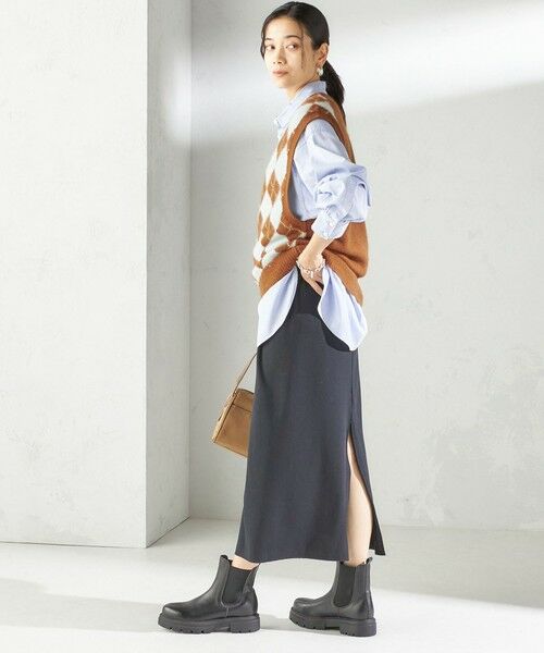 SHIPS / シップス ベスト | 〈手洗い可能〉ディープ Vネック アーガイル ベスト | 詳細3