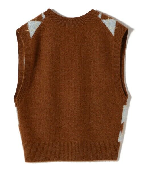 SHIPS / シップス ベスト | 〈手洗い可能〉ディープ Vネック アーガイル ベスト | 詳細16