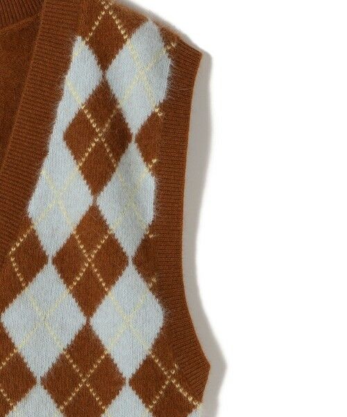 SHIPS / シップス ベスト | 〈手洗い可能〉ディープ Vネック アーガイル ベスト | 詳細18