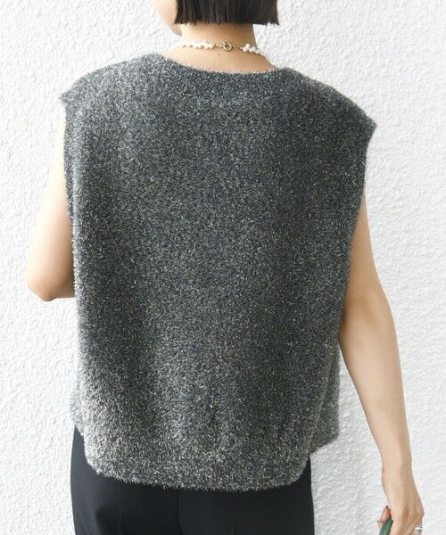 SHIPS / シップス ベスト | 〈手洗い可能〉ラメ ニット ベスト | 詳細6