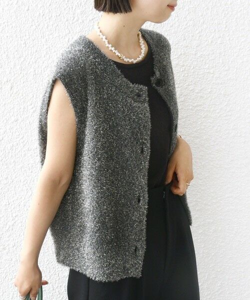 SHIPS / シップス ベスト | 〈手洗い可能〉ラメ ニット ベスト | 詳細7