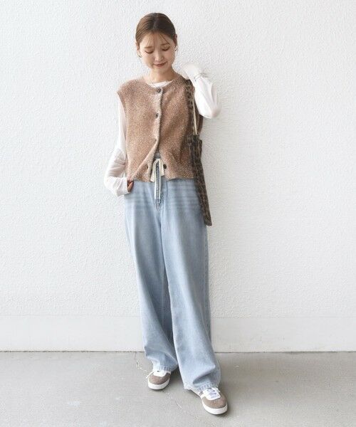 SHIPS / シップス ベスト | 〈手洗い可能〉ラメ ニット ベスト | 詳細12