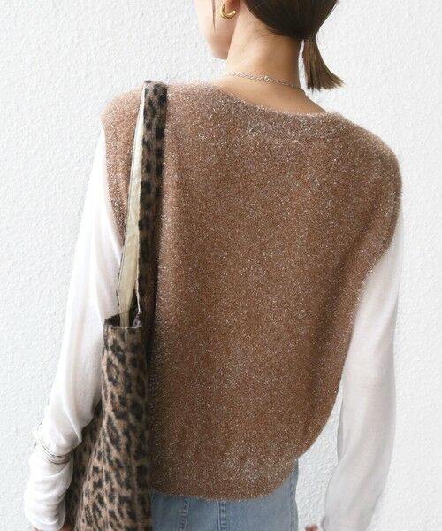 SHIPS / シップス ベスト | 〈手洗い可能〉ラメ ニット ベスト | 詳細17