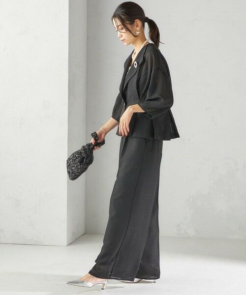 SHIPS / シップス テーラードジャケット | troisiemeCHACO:〈洗濯機可能〉メッシュ 半袖 ジャケット | 詳細2