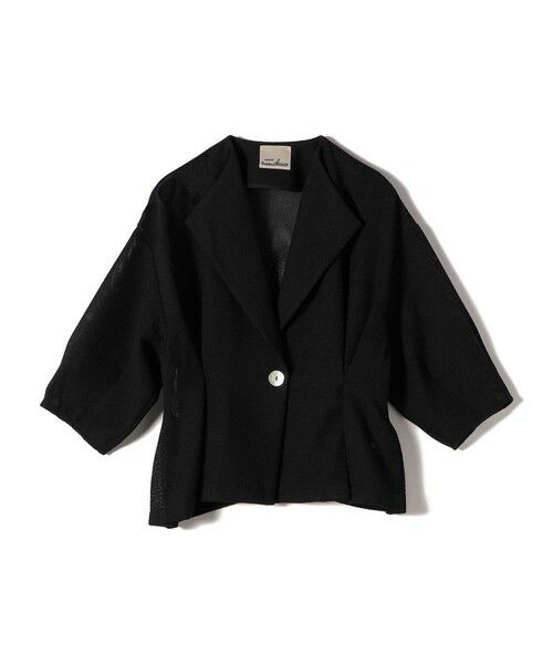 SHIPS / シップス テーラードジャケット | troisiemeCHACO:〈洗濯機可能〉メッシュ 半袖 ジャケット | 詳細12