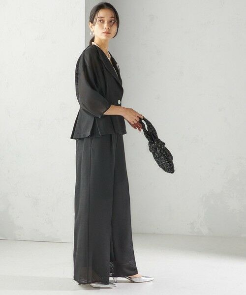 SHIPS / シップス テーラードジャケット | troisiemeCHACO:〈洗濯機可能〉メッシュ 半袖 ジャケット | 詳細4