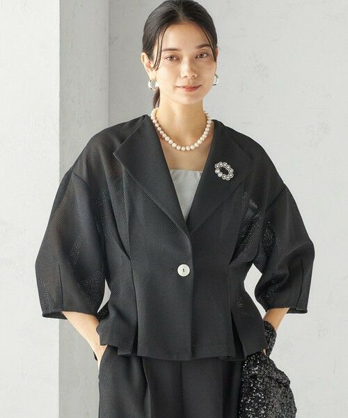 SHIPS / シップス テーラードジャケット | troisiemeCHACO:〈洗濯機可能〉メッシュ 半袖 ジャケット | 詳細7