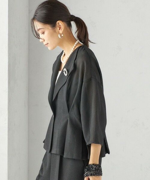 SHIPS / シップス テーラードジャケット | troisiemeCHACO:〈洗濯機可能〉メッシュ 半袖 ジャケット | 詳細8