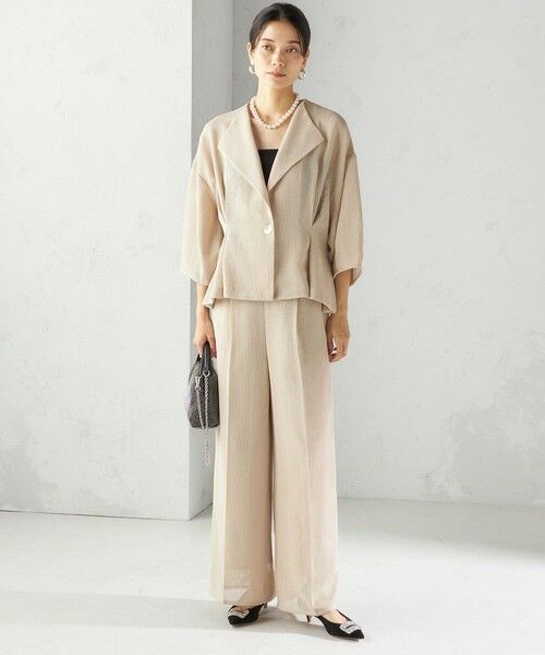 SHIPS / シップス テーラードジャケット | troisiemeCHACO:〈洗濯機可能〉メッシュ 半袖 ジャケット | 詳細14