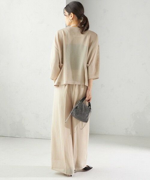 SHIPS / シップス テーラードジャケット | troisiemeCHACO:〈洗濯機可能〉メッシュ 半袖 ジャケット | 詳細16