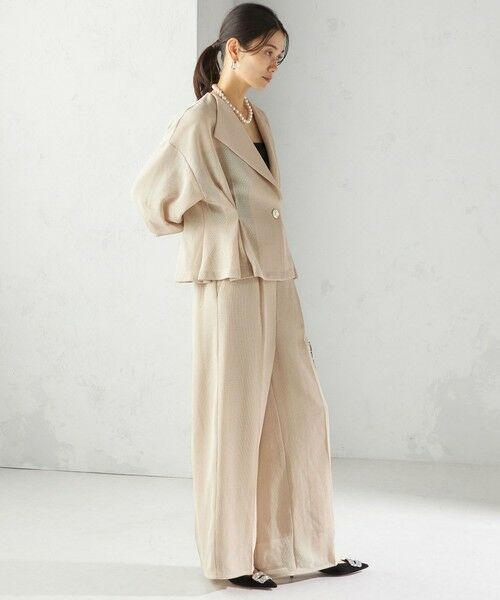 SHIPS / シップス テーラードジャケット | troisiemeCHACO:〈洗濯機可能〉メッシュ 半袖 ジャケット | 詳細17