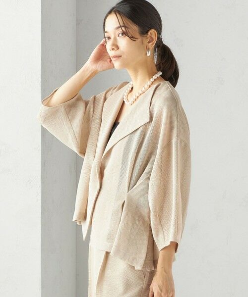 SHIPS / シップス テーラードジャケット | troisiemeCHACO:〈洗濯機可能〉メッシュ 半袖 ジャケット | 詳細20