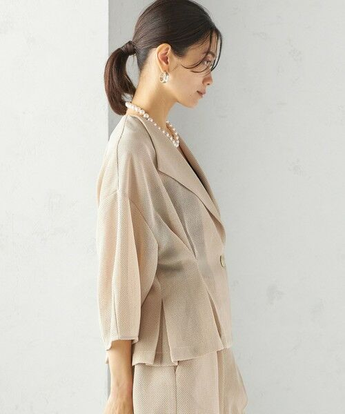 SHIPS / シップス テーラードジャケット | troisiemeCHACO:〈洗濯機可能〉メッシュ 半袖 ジャケット | 詳細22