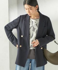 SHIPS / シップス テーラードジャケット | 《一部追加予約》ウール ギャバジン ダブル ブレスト ジャケット
