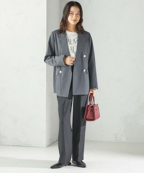 SHIPS / シップス テーラードジャケット | 《一部追加予約》ウール ギャバジン ダブル ブレスト ジャケット | 詳細1