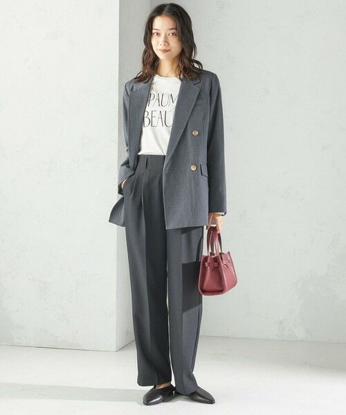 SHIPS / シップス テーラードジャケット | 《一部追加予約》ウール ギャバジン ダブル ブレスト ジャケット | 詳細2