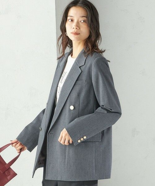 SHIPS / シップス テーラードジャケット | 《一部追加予約》ウール ギャバジン ダブル ブレスト ジャケット | 詳細5