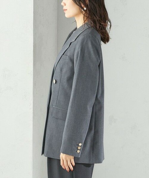 SHIPS / シップス テーラードジャケット | 《一部追加予約》ウール ギャバジン ダブル ブレスト ジャケット | 詳細28