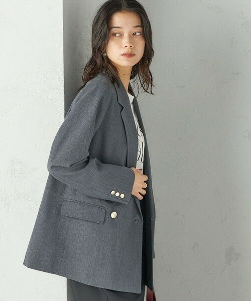 SHIPS / シップス テーラードジャケット | 《一部追加予約》ウール ギャバジン ダブル ブレスト ジャケット | 詳細6