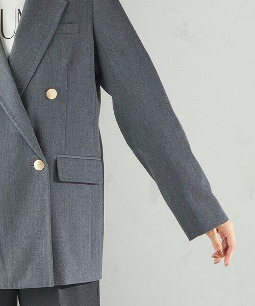 SHIPS / シップス テーラードジャケット | 《一部追加予約》ウール ギャバジン ダブル ブレスト ジャケット | 詳細30