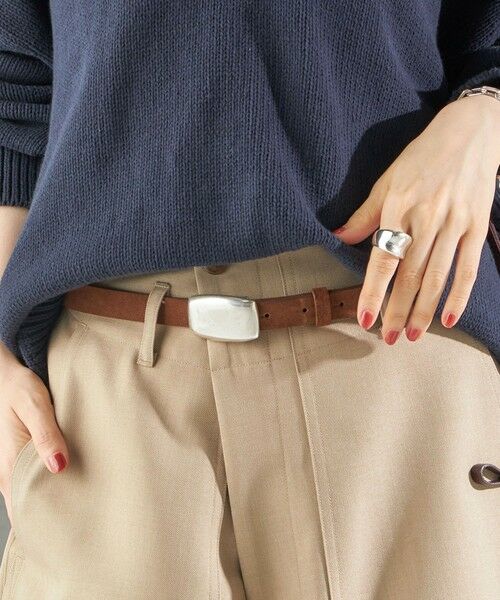 SHIPS / シップス ベルト・サスペンダー | LEFIJE: スクエア バックル ベルト | 詳細1