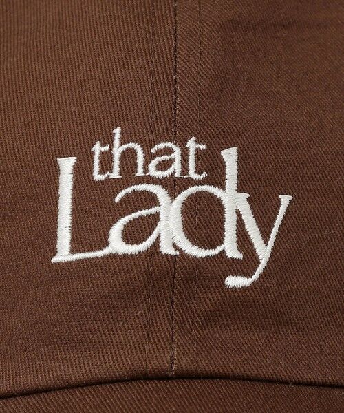 SHIPS / シップス サンバイザー | that Lady ロゴ キャップ | 詳細12