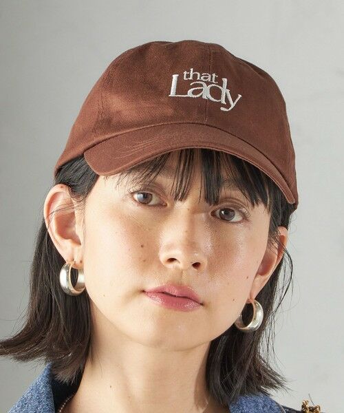 SHIPS / シップス サンバイザー | that Lady ロゴ キャップ | 詳細2