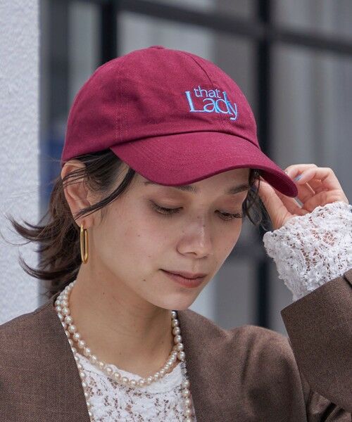 SHIPS / シップス サンバイザー | that Lady ロゴ キャップ | 詳細14